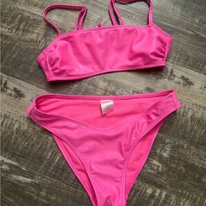 Xhilaration Bright Pink Bikini Set